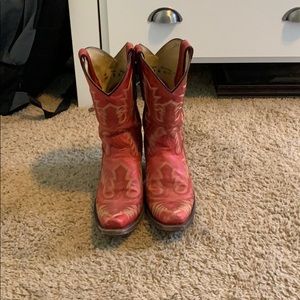 Red corral boots